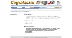 Desktop Screenshot of cegvalaszto.hu