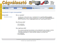 Tablet Screenshot of cegvalaszto.hu